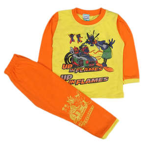 Costume 2 pièces pour garçons - Orange - Product Image 1