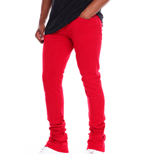 Mode pour hommes Muscle Jogging Pantalons superposables pour hommes Pantalons de survêtement imprimés avec logo personnalisé de couleur unie OEM - Product Image 2