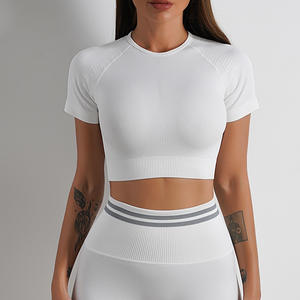 ชุดกางเกงเลกกิ้งเอวสูงสำหรับผู้หญิงชุดโยคะไร้รอยต่อแห้งเร็วสำหรับผู้หญิง - Product Image 3