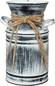 Boîte de lait en fer avec chitti noir boîte à lait en métal fini haute qualité faite à la main concepteur prix de gros boîte de lait de forme ronde - Product Image 3