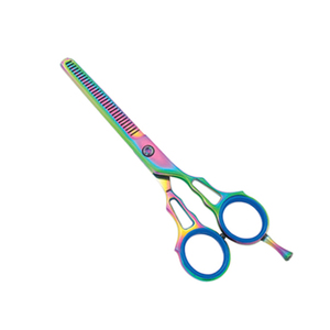Titanium Rainbow Color <b>Hair</b> Thinning <b>Scissors</b> 5.5 Inches Professional Use <b>Hair</b> <b>Thinner</b> Shears For Beauty - Product Image 4