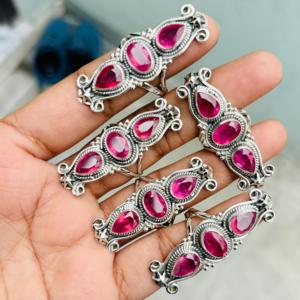 แหวนพลอยทับทิมแท้สำหรับงานปาร์ตี้เครื่องประดับอัญมณี925สำหรับงานปาร์ตี้ - Product Image 2