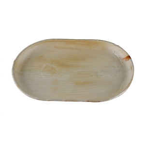 100% plateaux de feuille de palmier biodégradables naturels vaisselle jetable de différentes tailles et formes pour le service de nourriture pour les mariages - Product Image 5