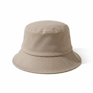 Chapeau Bob Uni Kaki, Chapeau de Soleil, Casquette de Pêcheur Vierge en Toile de Coton - Product Image 1