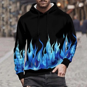 ชุดเซ็ตเสื้อฮู้ดซิปและกางเกงวอร์มผ้าเดนิมทรงโอเวอร์ไซส์สำหรับผู้ชาย สั่งทำได้ คุณภาพสูง พิมพ์ลายแบบซับลิเมชั่น สไตล์สตรีทแวร์ สำหรับฤดูใบไม้ร่วงและฤดูหนาว - Product Image 1