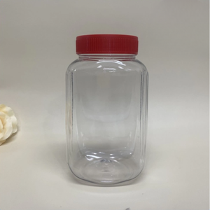 Venta al por mayor de tarros cuadrados de plástico PET de alta calidad de 800ml 68mm de capacidad de Pavico para almacenar alimentos secos frutos secos alimentos para bebés y dulces - Product Image 2