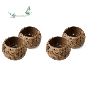 Soporte de té de coco 100% Natural, soporte de vela de coco, hecho en Vietnam, nuevo diseño - Product Image 1