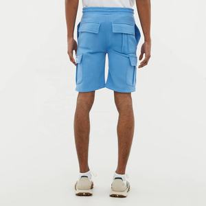 Wholesale Custom Mens Casual Fleece <b>Shorts</b> Summer Gym Wear Soft Breathable <b>Elastic</b> <b>Waist</b> Athletic Streetwear Cotton <b>Shorts</b> - Product Image 2