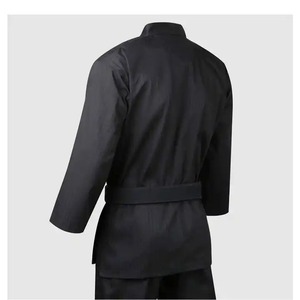 Uniforme de Taekwondo negro de alta calidad para adultos Ropa de entrenamiento y competición de lucha elástica óptima para hombres Ropa de artes marciales - Product Image 4