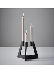 Pot à bougie unique Bougeoir en bois élégant de qualité supérieure avec base réglable pour espaces minimalistes Décoration intérieure - Product Image 3