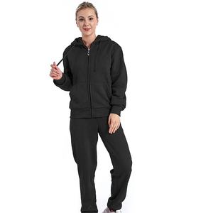 Survêtements de sport personnalisés pour hommes et femmes, survêtement d'hiver en coton unisexe OEM, ensembles de Style Logo d'entraînement personnalisé - Product Image 1