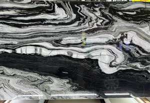 Mármol Indio Natural Pulido Blanco Zebra, Ecológico, Moderno, para Uso Comercial en Villas, Hogares, Encimeras de Cocina, Baños y Comedores - Product Image 5