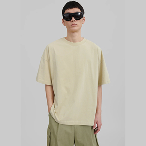 Mejor precio al por mayor desgastada lavado ácido camiseta de los hombres de moda de verano cuello redondo Casual 100% algodón de manga corta - Product Image 6