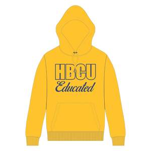 Jaune Femmes HBCU Éduqué Pull À Capuche Bleu Royal Chenille et Brodé Conception Grecque Vie Vêtements Personnalisé Collège Vêtements - Product Image 2