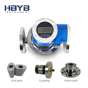 高精度RS485 LCDディスプレイアスファルト燃料油ディーゼル原油油圧油オーバルギア流量計（石油用） - Product Image 1