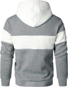 Sudadera con capucha de talla grande de alta calidad, ropa de calle transpirable sólida de algodón y poliéster para hombres, logotipo personalizado, esencial de invierno - Product Image 4