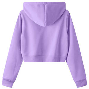 Cuello con capucha Casual Streetwear Drop Shoulder Figures Sudaderas con capucha transpirables ecológicas Sudaderas con capucha recortadas de punto para mujer - Product Image 2