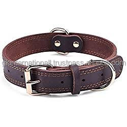 Laisse et colliers en cuir véritable tressé OEM pour chien Collier et accessoires pour chien en cuir robuste faits à la main - Product Image 2