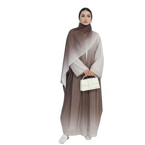 Abaya traditionnelle islamique de conception nouvelle, style Dubaï, pour femmes, abaya ouverte pour femmes, fabriquée au Pakistan - Product Image 1