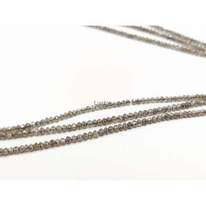 Collier en diamants naturels AAA+ 100% couleur champagne, bijoux personnalisés pour cadeau d'anniversaire - Product Image 4