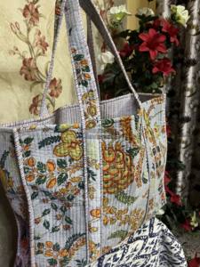 กระเป๋าผ้ากำมะหยี่ออกแบบได้สำหรับผู้หญิงกระเป๋าผ้าคอตตอนแบบมีที่จับสองอัน - Product Image 3