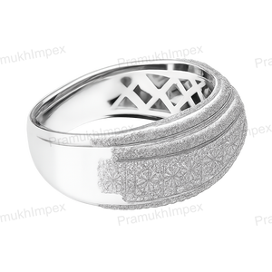 Anillo de Eternidad Brillante de Moissanita Estilo Hip Hop, Chapado en Oro Rosa/Amarillo/Blanco, Joyería Personalizable de Plata Esterlina - Product Image 4
