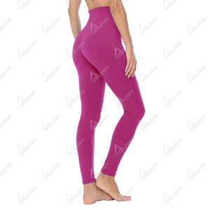 Leggings de yoga à taille élastique imprimés sur mesure, taille haute, respirants, extensibles, collants de sport pour femmes, fournisseur de marque privée OEM - Product Image 2