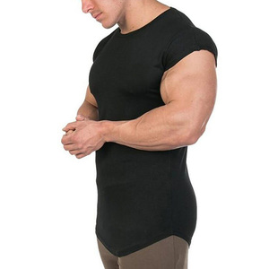 Gym Wholesale fitness t <b>shirt</b> for <b>men</b> custom logo fitness <b>men's</b> t-<b>shirts</b> curved hem muscle fit workout t-<b>shirt</b> - Product Image 6