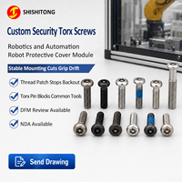 Vis de sécurité Torx personnalisées en acier allié au carbone 304 316 à tête bouton, fabricant pour module de protection de robot