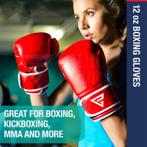 Gants de boxe personnalisés en cuir PU, respirants et durables, pour hommes, gants de boxe d'entraînement en usine - Product Image 5