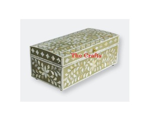 Boîte à bijoux rectangulaire en bois et vadrouille Work Home Jewelry Accessories Storage Box For Wholesaler - Product Image 4