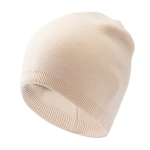 Bonnet d'hiver en laine tricotée épaisse pour hommes et femmes, bonnet unisexe élégant doublé de fourrure - Product Image 2