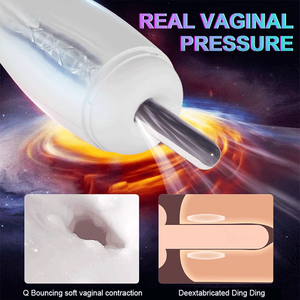 Volwassen Automatische Krachtige Zuigzuiger Zuigen Verwarming Seksspeeltjes Echte <span class=keywords><strong>Vagina</strong></span> Zuigen Vibrator Gereedschap Mannelijke Masturbator Cup Voor Man - Product Image 4