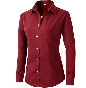 Nueva llegada de alta calidad de manga larga camisas de vestir para las mujeres de moda Casual Oficina de negocios al aire libre ropa de moda - Product Image 3