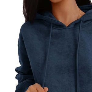 Sweat à capuche en polaire imprimé pour femme, automne-hiver, écologique, doux, chaud, ample, à manches longues, décontracté, avec poche, confortable pour tous les jours - Product Image 5