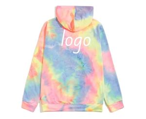 Haute qualité surdimensionné cravate teinture pull à capuche personnalisé Streetwear fabricant épais polaire flanelle pour Sport d'hiver pour Puff Pri - Product Image 3