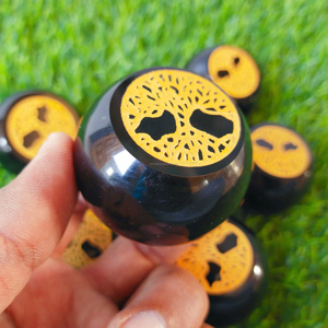 Nueva Llegada: Esfera de Cristal Negro Grabada y Tallada, Profecía Navideña, Regalo de Escorpio, Cristal de Poder Inmenso - Product Image 1