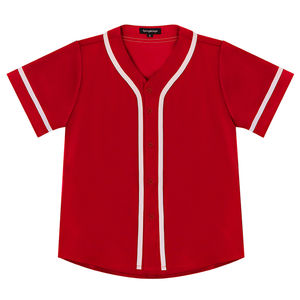 Diseña Tu Propio Uniforme de Béisbol Personalizado - Servicio OEM, Transpirable, Talla Grande, Cuello en V, Manga Corta, 100% Poliéster - Product Image 6