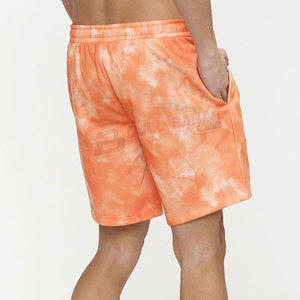 Meilleure vente short décontracté pour homme haute qualité imprimé tie dye motif solide cordon de serrage à la taille prix - Product Image 3