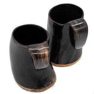 Tankard de cuerno Vikingo, taza de cuerno de búhos, artesanía de la mejor calidad, fabricante de India, embalaje gratis - Product Image 3