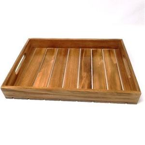 Amazon2024 petit déjeuner déjeuner déjeuner dîner apéritif pain table basse plateau forme rectangle bois d'acacia plateau décoratif de service pour la nourriture - Product Image 1