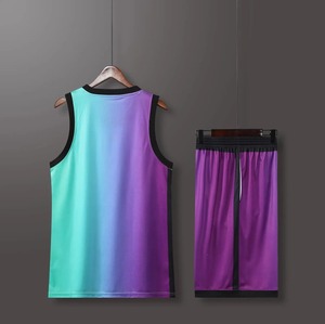 Fans Baloncesto Jerseys Hombres y niños equipo de juego Uniforme de manga corta entrenamiento Chaleco y pantalones cortos - Product Image 5