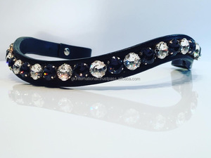 Horse Equipment concevez votre propre cheval licou équitation bandes de front en cuir en plein épi sur la taille au meilleur prix - Product Image 5