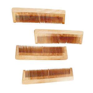 Peigne en bois personnalisé écologique Feng Shui et religieux, design élégant fait à la main pour des soins capillaires antistatiques et doux - Product Image 4