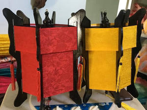 โคมไฟไม้ออกแบบได้ตามต้องการโคมไฟผ้าไหมสไตล์เวียดนามแบบแขวนกลางแจ้งโคมไฟสีสันสดใสสำหรับตกแต่งวันหยุด - Product Image 5