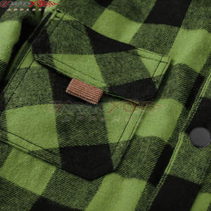 เสื้อนักขี่จักรยานผ้าสักหลาดสำหรับผู้ชายผ้าหนาและลายสก๊อตสำหรับเสื้อไบเกอร์ผ้าสักหลาดสำหรับผู้ชายดูแข็งแกร่งทนทาน - Product Image 3