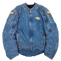 Veste en jean d'hiver pour homme avec logo personnalisé sur le devant, col montant long, coupe-vent, imperméable, streetwear élégant