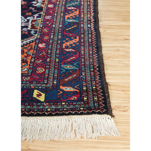 Aalam <b>Blue</b> Hand Knotted Wool Rugs Satk-63 Medallion Design for Home Use Jaipur Rugs US Collection - Product Image 3