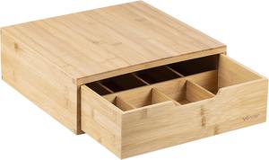 Caja de almacenamiento de café de forma redonda más vendida con tapa de madera Caja de almacenamiento de cocina y oficina - Product Image 3