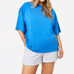 Camisetas de Algodón Grueso Transpirables con el Último Diseño 2026, Camisetas Personalizadas con Impresión por Sublimación para Mujer, OEM - Product Image 1